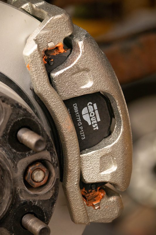 New brake caliper with pads