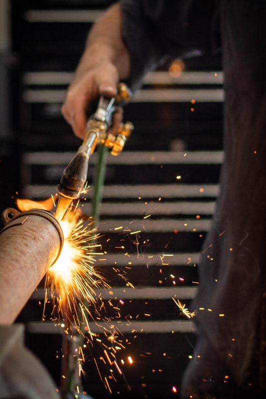 Exhaust fabrication at Auto Solve